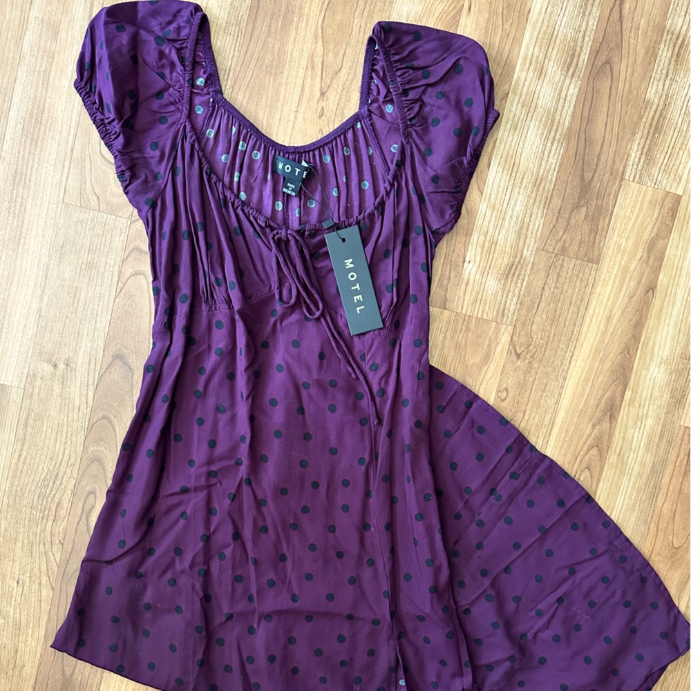 MOTEL Polka Dot Spring Dress